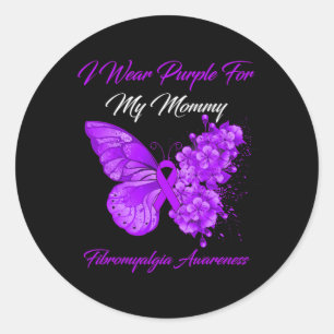 Adesivo Eu Visto Roxo Para Minha Mamãe Fibromialgia Guerre