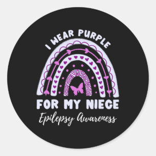 Adesivo Eu Visto Roxo Para Minha Sobremesa Epilepsia