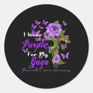 Adesivo Eu Visto Roxo Para O Meu Câncer de pâncreas De Gag