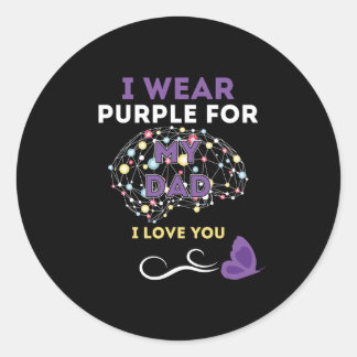 Adesivo Eu Visto Roxo Para O Meu Pai