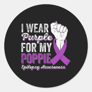 Adesivo Eu Visto Roxo Para O Meu Papa Fita Epilepsia Aware