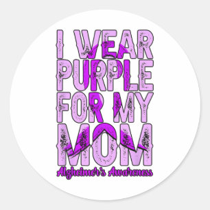 Adesivo Eu Visto Roxo Para Os Meus Heimers Da Mãe _5