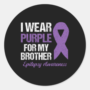 Adesivo Eu Visto Roxo Para Sensibilização Irmão Epilepsia