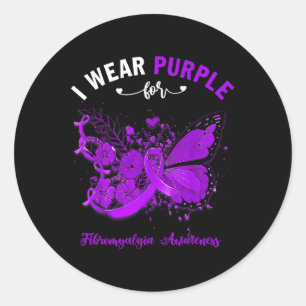 Adesivo Eu Visto Roxo Para Sensibilização Para Fibromialgi