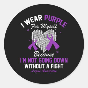 Adesivo Eu Visto Roxo Por Minha Consciência De Lupus.