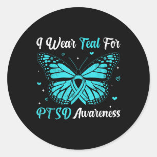 Adesivo Eu Visto Teal Para A Sensibilização Ptsd Fita Fita