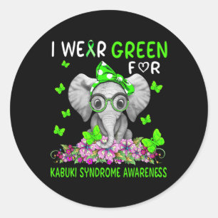 Adesivo Eu Visto Verde Para A Consciência Da Síndrome De K