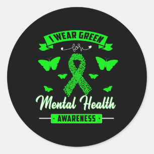 Adesivo Eu Visto Verde Para A Fita De Sensibilização Para