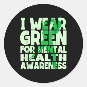 Adesivo Eu Visto Verde Para A Fita De Sensibilização Para