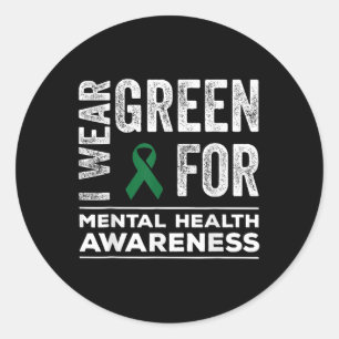 Adesivo Eu Visto Verde Para Homens Meses De Consciência Da