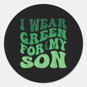 Adesivo Eu Visto Verde Para O Meu Filho Sensibilização Par