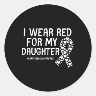 Adesivo Eu Visto Vermelho Para Minha Filha Chd Congenital