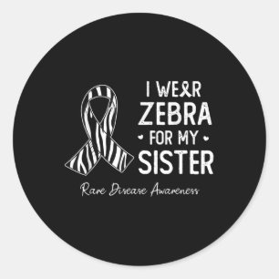 Adesivo Eu Visto Zebra Para A Minha Irmã Sensibilização Ra