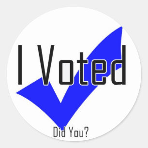 Adesivo Eu votei. Fez você?