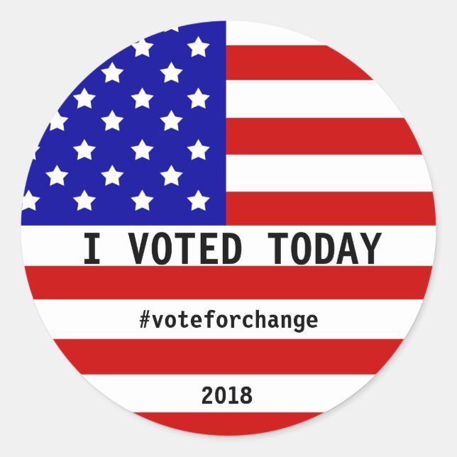 Adesivo Eu Votei Hoje Personalizado Para Eleição De Sinali (Frente)