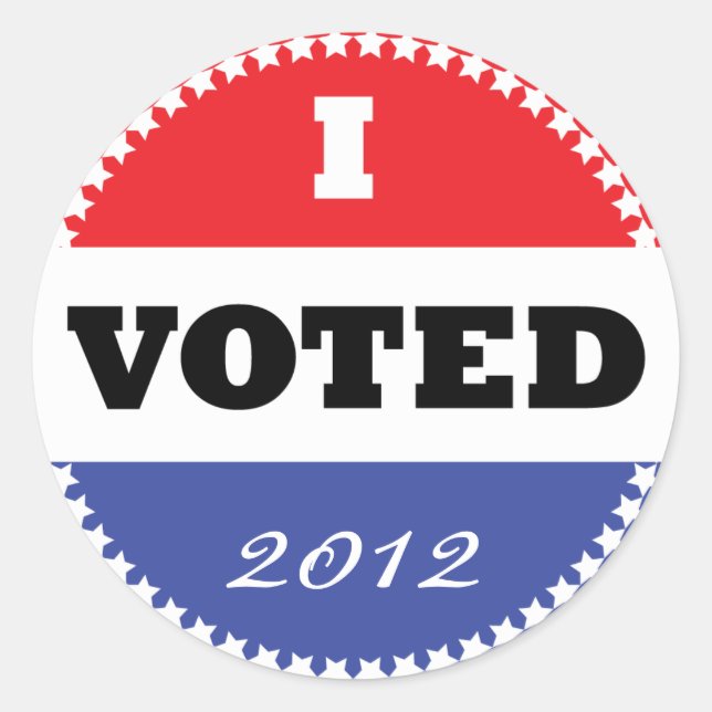 Adesivo Eu Votei Sticker (Frente)