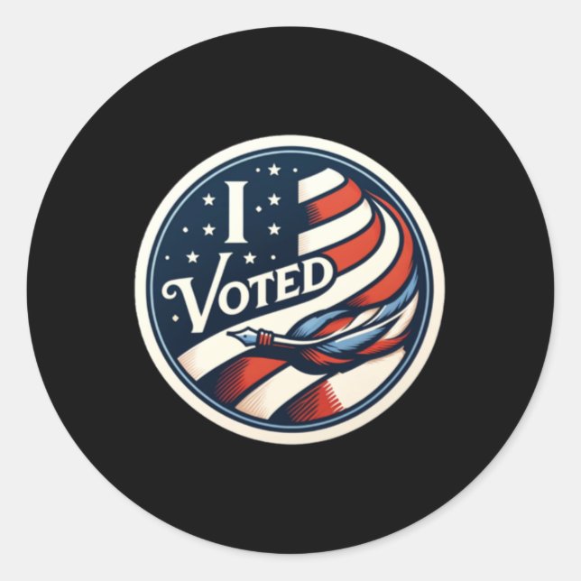 Adesivo Eu Votei Sticker (Frente)