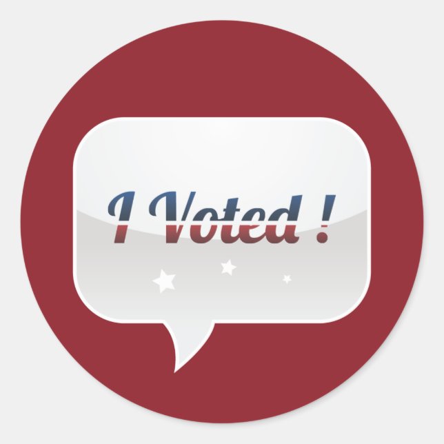 Adesivo Eu Votei Sticker (Frente)