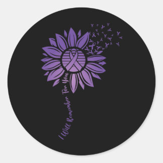 Adesivo Eu Vou Lembrar Por Você Flor De Girassol Roxo Heim