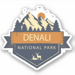 Adesivo EUA: 2020/01 Alasca - Parque Nacional DENALI