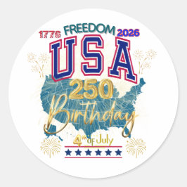 ADESIVO EUA 250 ANOS DE LIBERDADE