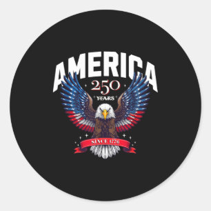 Adesivo Eua 250 anos desde 1776 águia patriótica design