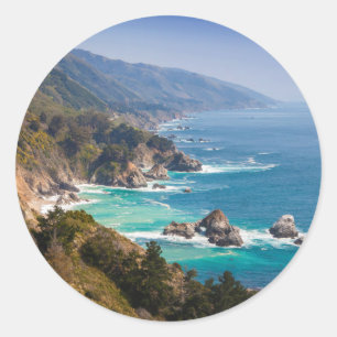 Adesivo EUA, Califórnia. Costa da Califórnia, Big Sur