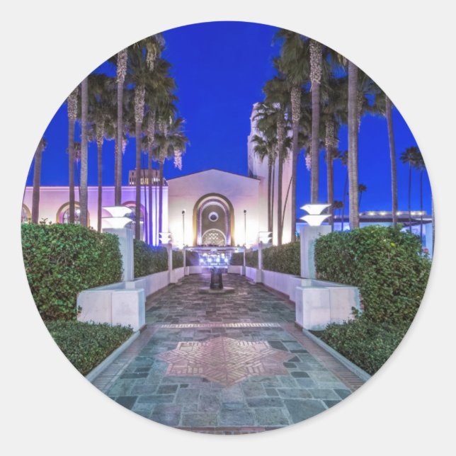 Adesivo EUA, Califórnia, Los Angeles, Estação Sindical (Frente)