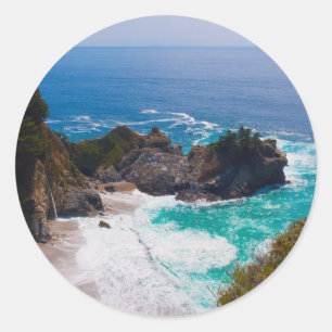 Adesivo EUA, Califórnia. Vista das Mcway Falls