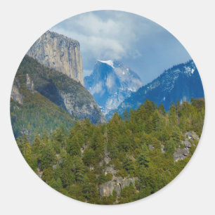 Adesivo EUA, Califórnia. Vista do Half Dome em Yosemite