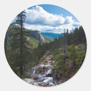 Adesivo EUA, Califórnia. Vista do Vale de Yosemite