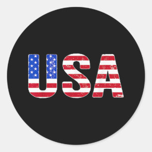 Adesivo EUA Camisa Bandeira Patriótica Americana Mulheres