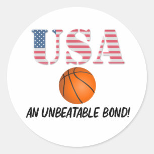 Adesivo EUA e basquete - Obrigação imbatível!