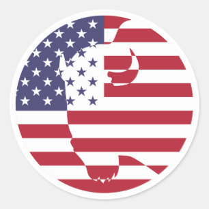 Adesivo EUA Estados Unidos Buffalo Bison Americano