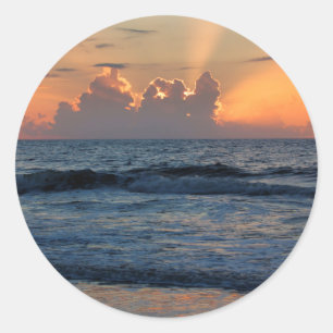 Adesivo EUA, Geórgia, Tybee Island, Praia de Tybee Island