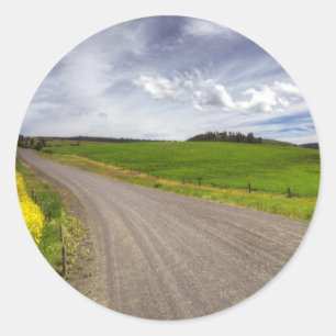 Adesivo EUA, Idaho, Condado de Idaho, Campo de Canola
