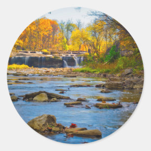 Adesivo EUA, Indiana. Cataract Falls State Recreation