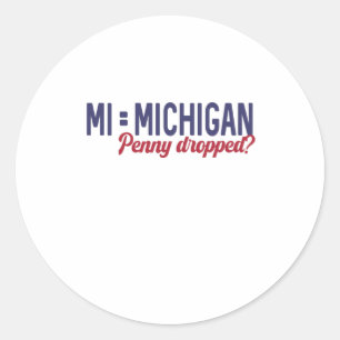 Adesivo EUA - MI = Michigan Not Minnesota Confusion