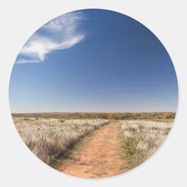 Adesivo EUA, Oklahoma, Black Kettle National Grasslands (Frente)