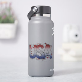 Adesivo EUA Shimmer e Stars Word Art Vinyl
