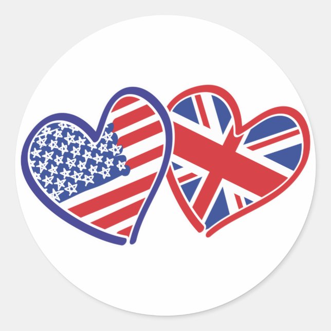 Adesivo EUA — UK-Love (Frente)