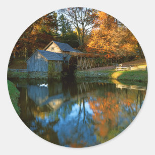 Adesivo EUA, Virginia, Blue Ridge Parkway, Mabry Mill