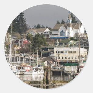 Adesivo EUA, Wa, Península de Kitsap. Cidade Cênica.