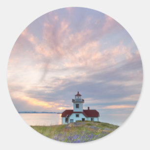 Adesivo EUA, Washington, Ilhas San Juan. Pôr do sol