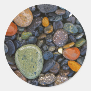 Adesivo EUA, Washington, Lopez Island, Praia Agate