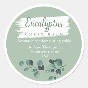 Adesivo Eucalyptus Chest Rub / Rótulo do Balm
