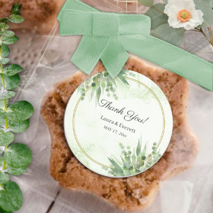 Adesivo Eucalyptus Green Foliage Obrigado