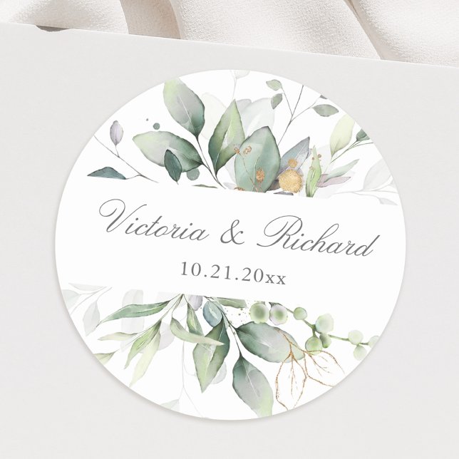 Adesivo Eucalyptus Greenere Dourado Deixa Elegante (Criador carregado)