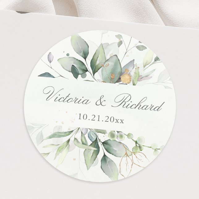 Adesivo Eucalyptus Greenere Dourado Deixa Elegante (Criador carregado)