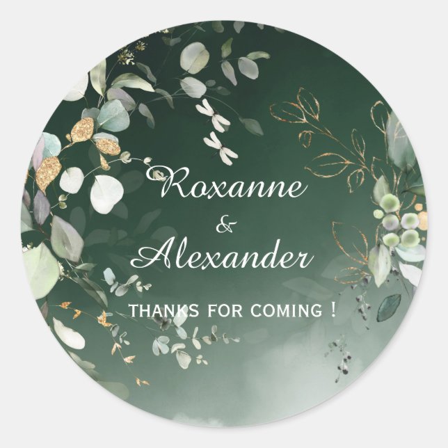 Adesivo Eucalyptus Greenery Botânico Elegante (Frente)